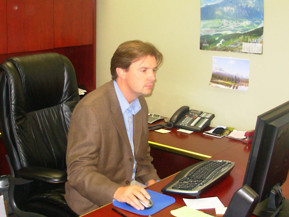 Kelvin at desk