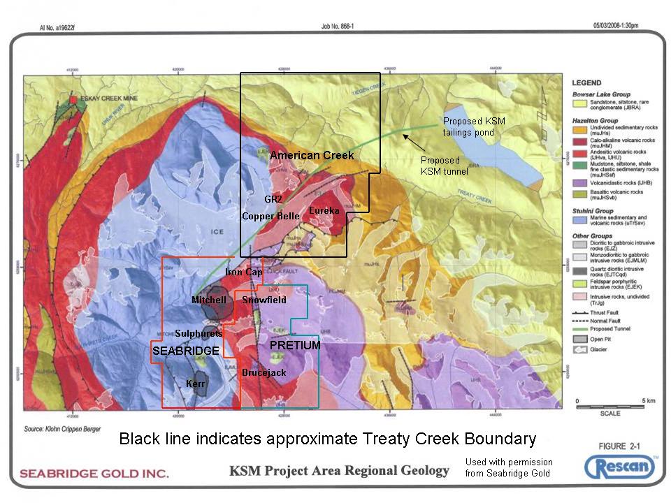 Treaty KSM geological map